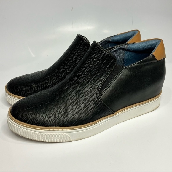 Dr. Scholl’s If Only wedge Booties black faux leather size 7 - Picture 1 of 8